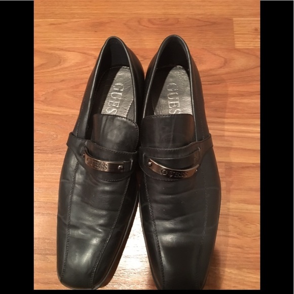 Guess Black Slip On Dress Shoes 9 - Picture 1 of 5